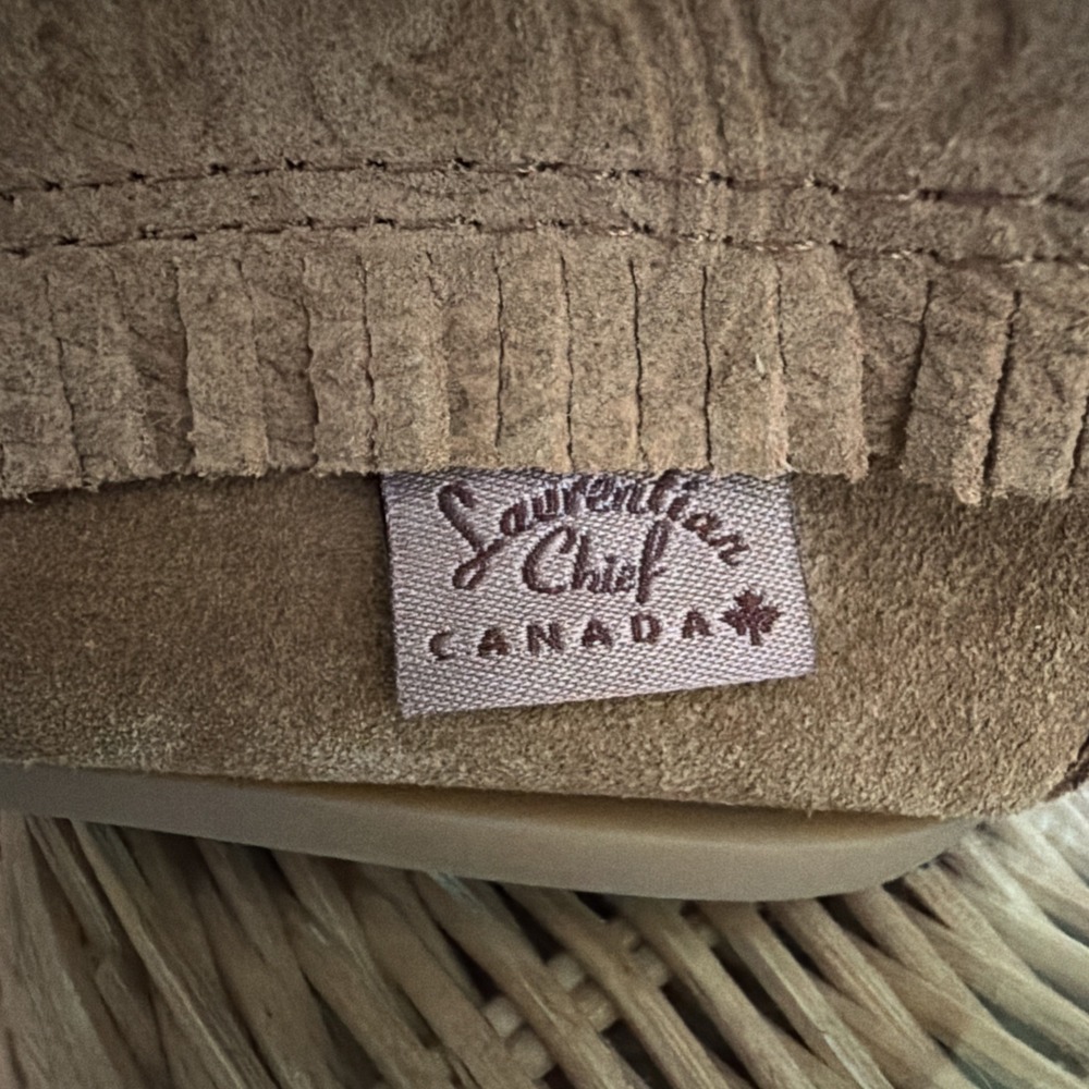 Laurentian Chief Moccasin Boots Woman's Size 5 Leather Suede Fringe Canada - Picture 4 of 5